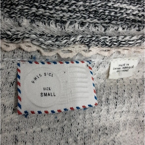 Anthropologie Postmark Beverly Tweed Knit Tunic Sweater Top Mini Dress Small - Picture 8 of 9